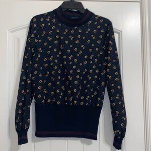 French Connection Mock Neck Blouse